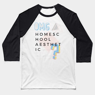 Homeschool Aesthetic Baseball T-Shirt